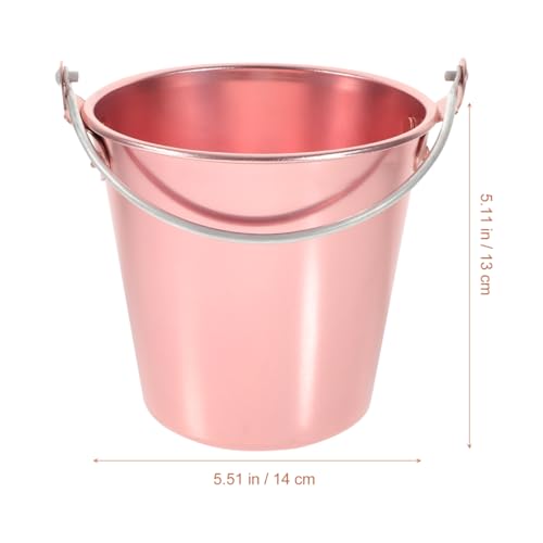 Ice Bucket with Tongs - 5.51 Inch Wine & Cocktail Ice Container for Bars & Parties