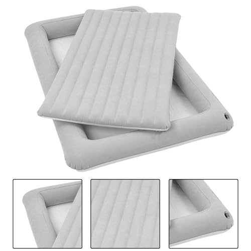 Portable Inflatable Kids Air Mattress with Safety Walls for Travel