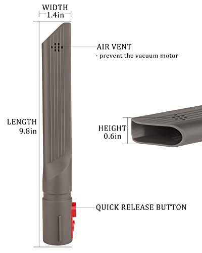 Fullclean Crevice Tool Attachment for Dyson Cordless Vacuum V15 V12 V11 V10 V8