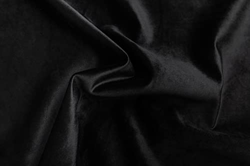 Velvet Loveseat Cover for IKEA Klippan 2 Seater - Black
