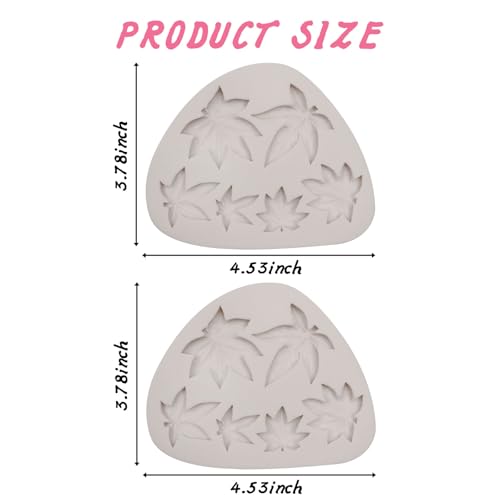 Caregene Grey Weed Leaf Fondant Mold - Silicone Cookie & Chocolate Candy Mold