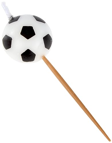 Soccer Ball Birthday Candles - Pack of 6 Sports-Themed Cake Toppers