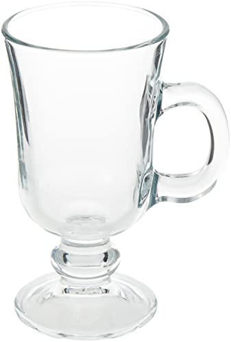 Pasabahçe Set of 2 Irish Coffee Glass Cups - Elegant Drinkware for Coffee & Espresso