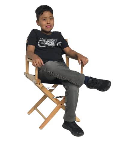 Junior Director's Chair - 15.5-Inch Seat Height Beech Wood Studio Chair