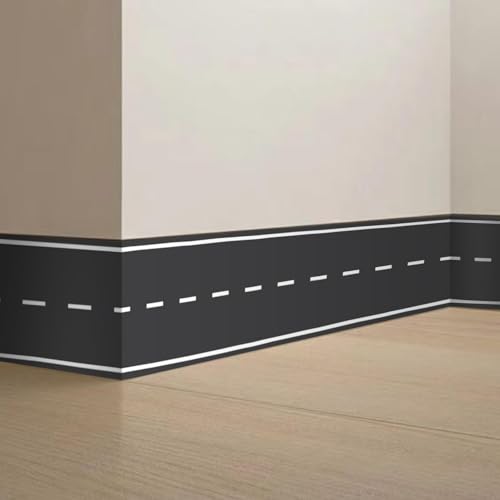 Road Wall Border Decals for Kids Bedroom Removable Vinyl Street Mural