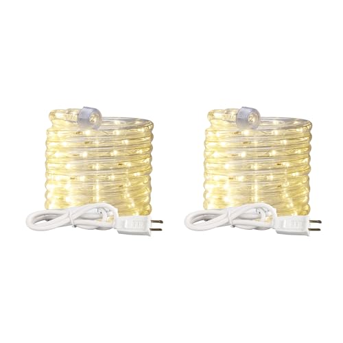 24ft LED Rope Light, Waterproof Warm White Flexible Strip for Indoor Outdoor