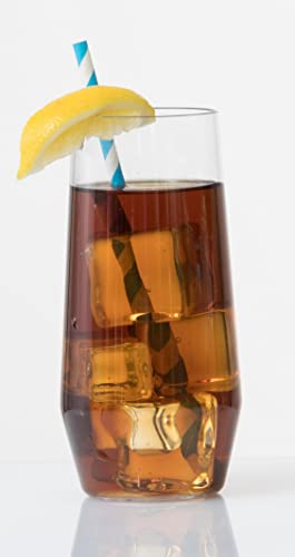 Shatter-Resistant Copolyester Iced Tea Glasses, 18 Ounce, Set of 6