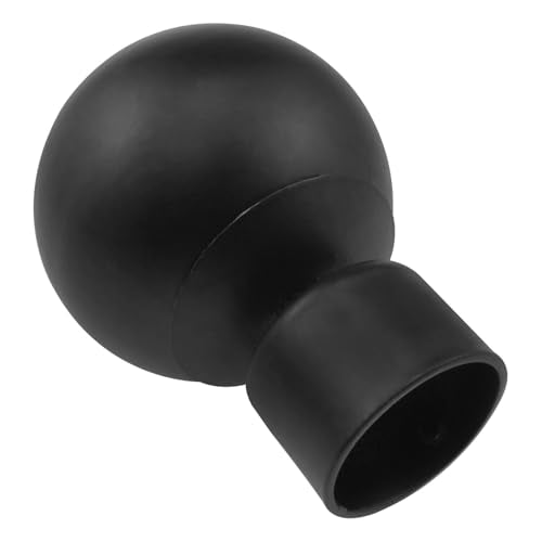 2PCS Metal Curtain Rod End Plugs - 1.1 Inch Spherical Finials for 28mm Rods