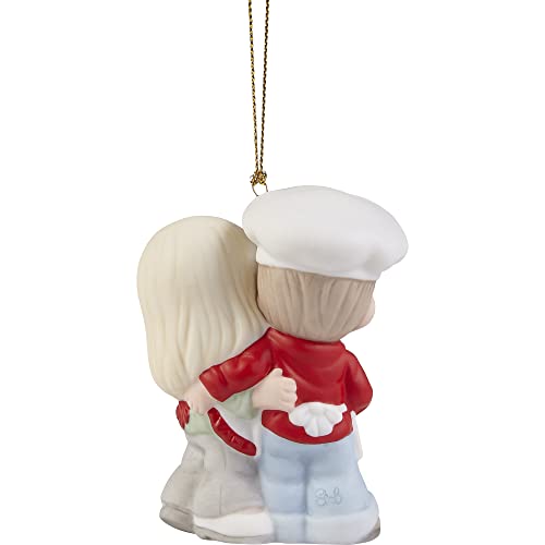 Precious Moments First Christmas Couple Ornament 2022 Bisque Porcelain Gift