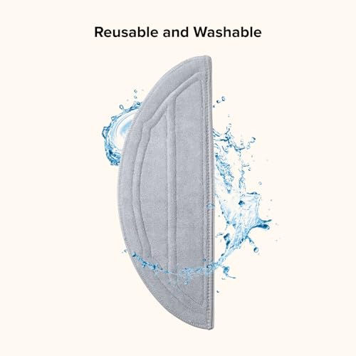 roborock Replacement Mop Cloths for Q10 S5 and Q10 S5+ Robot Vacuum and Mop, Compatible with Single Vibrating Zone Mop Mount, 2-Pack