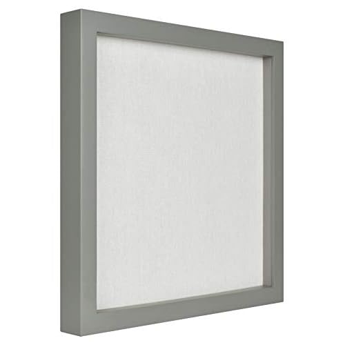 MCS Linen Lined Shadow Box Frame, 10x10, Gray