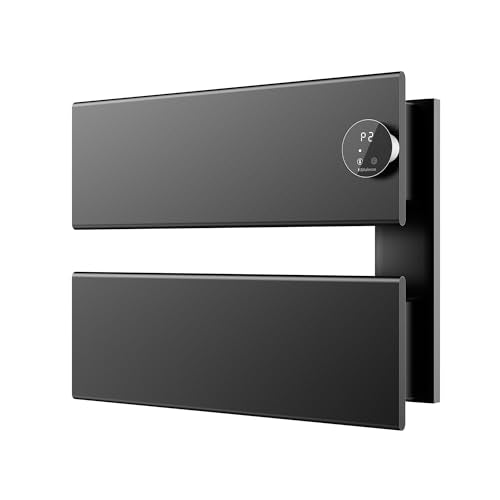 Electric Towel Warmer, Wall Mounted Heated Towel Rack with 5 Timers & 3 Heats