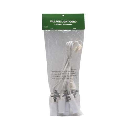 Department 56 Village Collection 6-Socket Light Set - 108 Inch, White - Set Lights