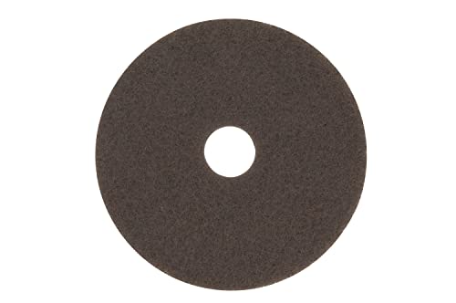 17-inch Brown Floor Stripping Pad for Deep Scrubbing and Finish Removal