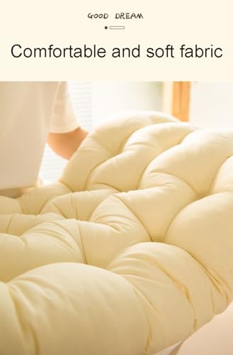 Rectangular Bolster Pillow for Bed Backrest Support - Soft Polyester Cushion