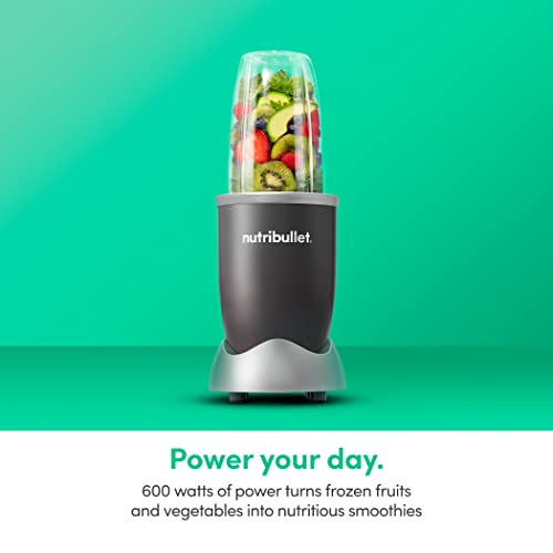 Personal Blender for Smoothies and Shakes, 600W Motor with 24 oz Cup, Dark Gray