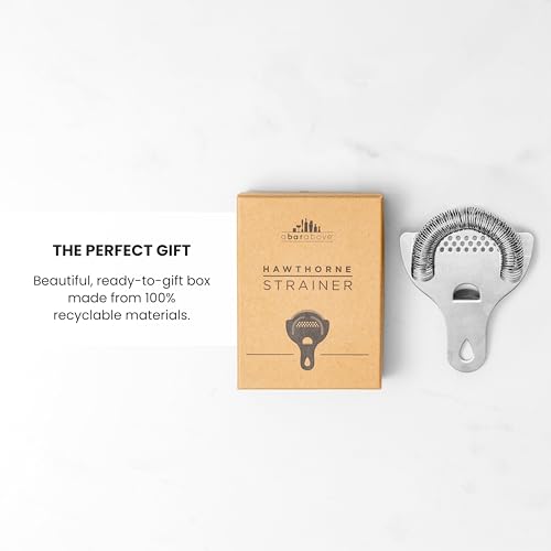 A Bar Above Premium Stainless Steel Hawthorne Cocktail Strainer - 1 Pack