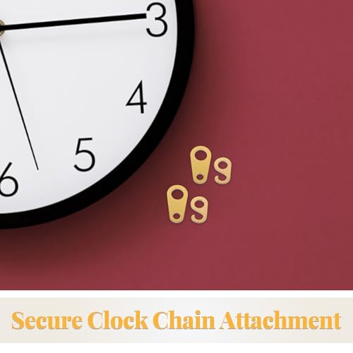 8pcs Brass Grandfather Clock Chain Hooks - Mechanical Clock Repair Parts