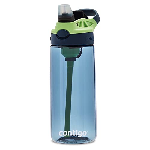 Kids Spill-Proof Water Bottle with Pop-Up Straw and Easy-Clean Lid