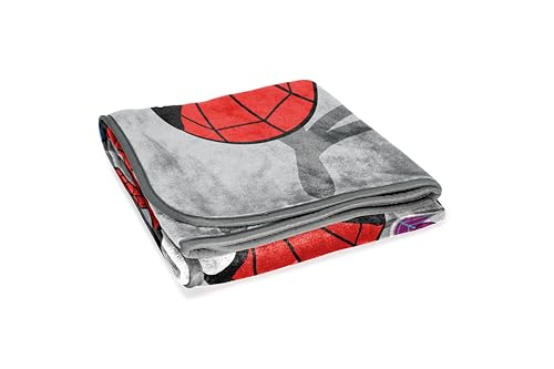 Jay Franco Spidey & His Amazing Friends Kids Plush Throw Blanket - Multi 50x60 Inches, Super Soft Fleece Bedding