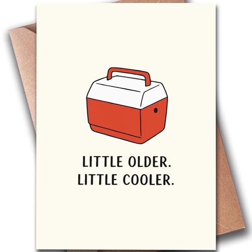 Funny Birthday Card for Men, Silk Finish Greeting Card with Envelope