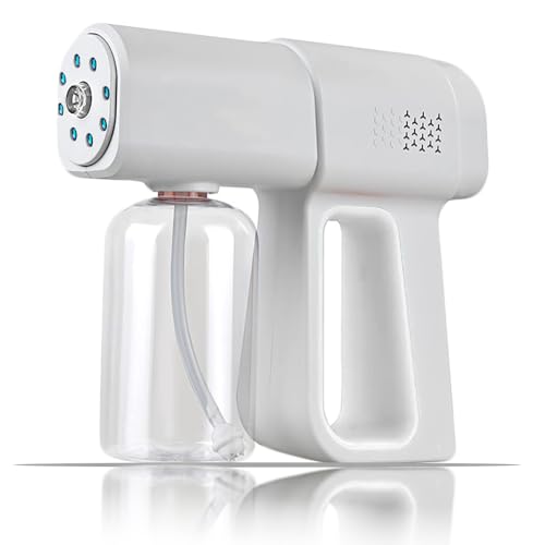 Portable Nano Mist Spray Gun, Cordless Rechargeable Atomizer with LED Light