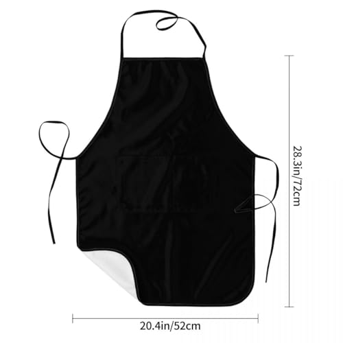 Personalized Apron for Adults – Add Your Photo & Text | Waterproof / Black2