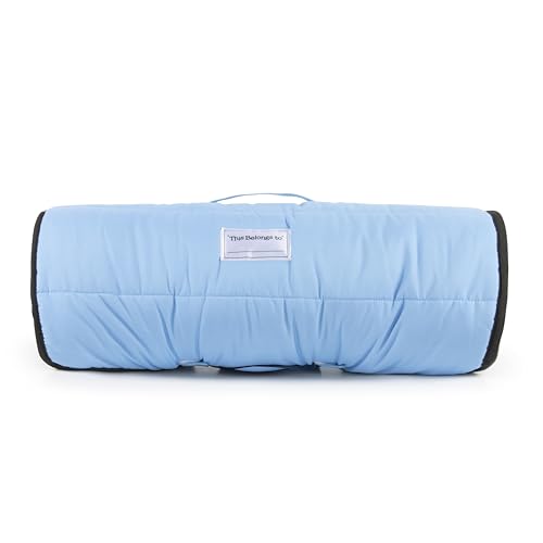 Blue Spiderman Kids Nap Mat with Pillow & Blanket - Toddler Travel Bed