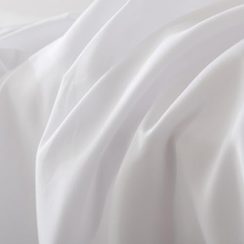 Twin XL Dorm Bed Skirt - 32 Inch Drop Extra Long Split Corner Ruffle