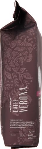 Starbucks Whole Bean Coffee - Caffè Verona Dark Roast, 100% Arabica, 18 oz Bag (Pack of 2)