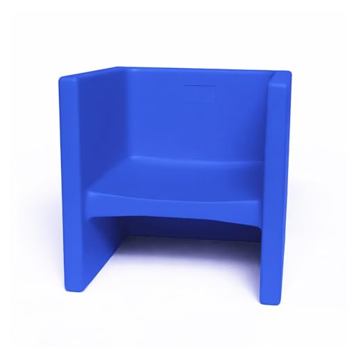 3-in-1 Kids Cube Chair for Classroom and Home, Flexible Seating, Blue