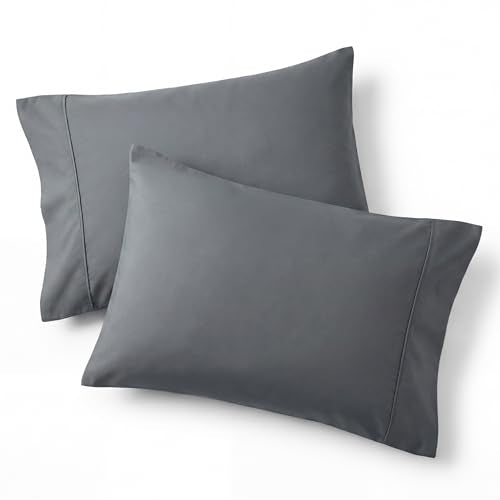 Bedsure Queen Pillowcase Set of 2 - Soft Microfiber Pillow Covers, 20x30 In