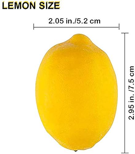 20Pcs Realistic Artificial Lemons for Kitchen Decor - Matte Finish