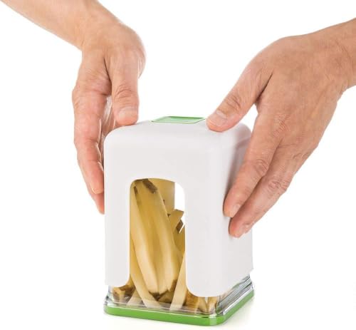 PrepWorks Tower Fry Cutter – Heavy-Duty Potato Cutter for Perfect Fries, Easy-to-Use, Stainless Steel Blades, BPA-Free