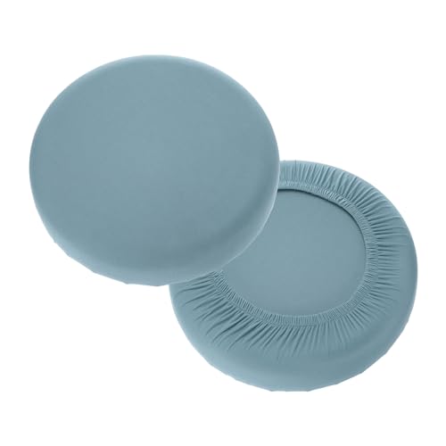 Round Bar Stool Covers - 2 Pack, Washable, Elastic Fit, 11-14 Inch