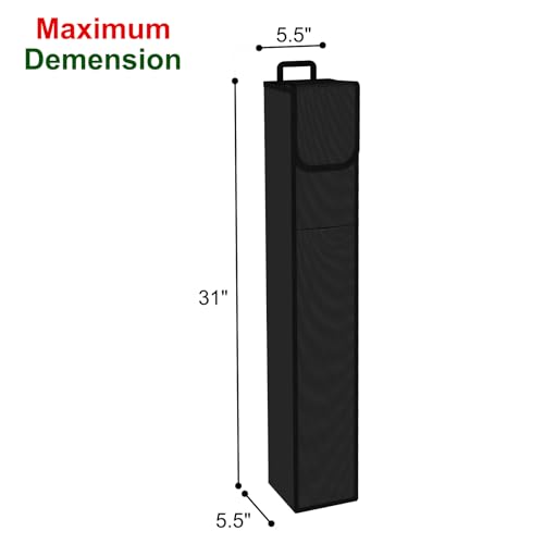 Delixike Black 30in Gift Wrapping Paper Storage Organizer Fits 9 Rolls
