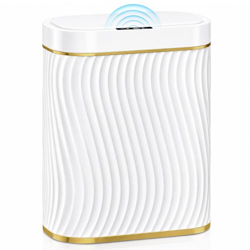 Automatic Touchless Bathroom Trash Can 2.6 Gallon Narrow Smart Garbage Bin