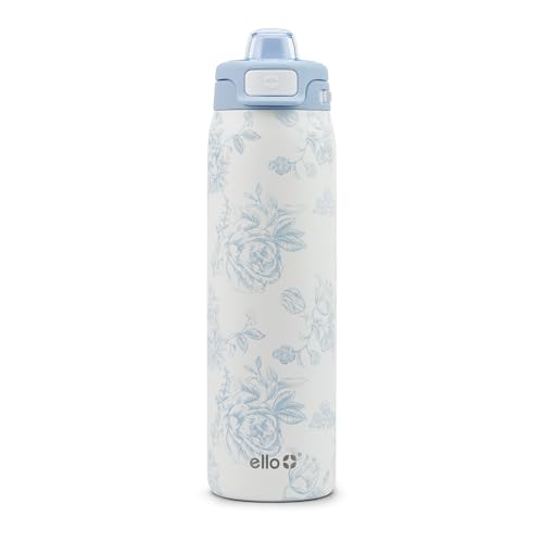 Insulated Stainless Steel Water Bottle with Quick Fill Lid & Dual Spout