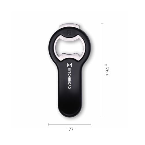 KITCHENDAO 2-in-1 Magnetic Beer & Soda Can Opener - 1 Pack, Fridge & RV Mounting