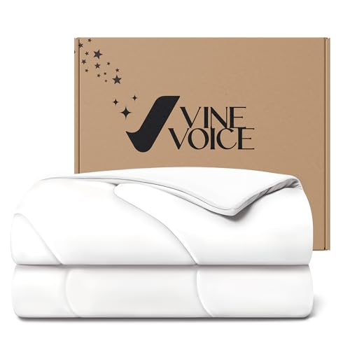 Double-Sided Cooling Comforter for Hot Sleepers - Queen 90x90, Arctic White