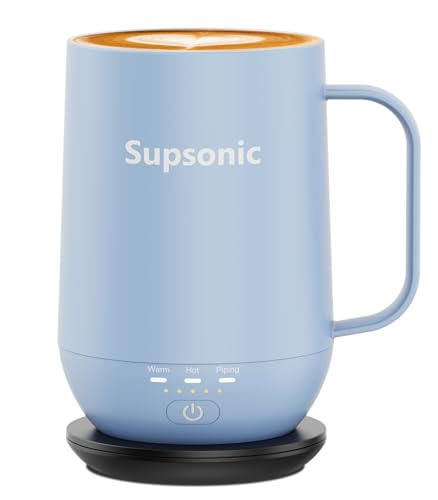 16oz Self-Heating Smart Coffee Mug with 3 Temperature Settings