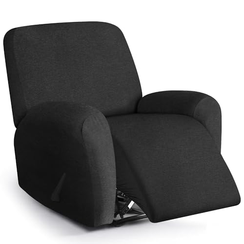 Stretch Recliner Chair Covers - 4 Piece Washable Furniture Protector