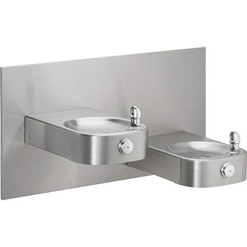 Bi-Level Stainless Steel Drinking Fountain - ADA Compliant Heavy Duty