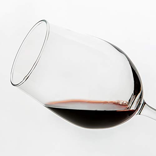 UMI UMIZILI Set of 12 Red & White Wine Glasses 12 oz - Durable & Elegant