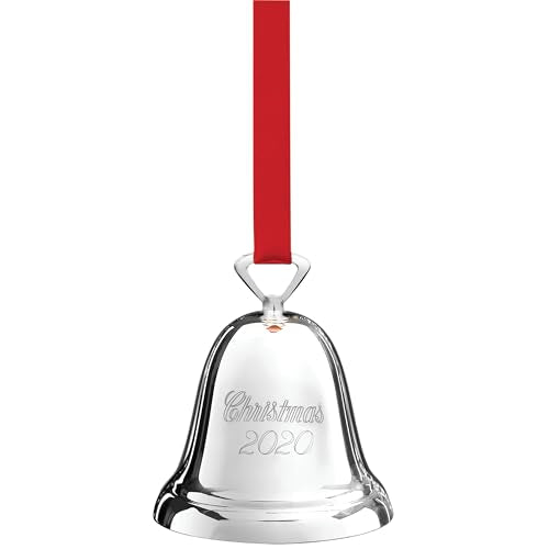2020 Silverplate Christmas Tree Bell Ornament Annual Keepsake