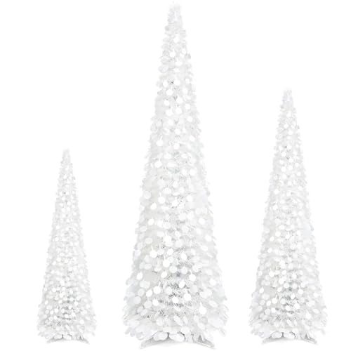 Leyndo 3/4/5 ft Collapsible White Artificial Christmas Tree - Assorted Sizes
