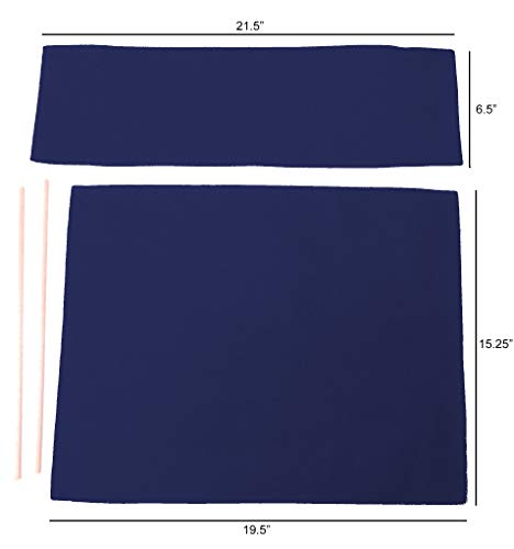 Directors Chair Replacement Canvas Cover Set - Round Stick Style