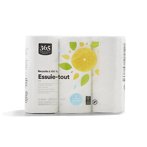 100% Recycled Jumbo Paper Towels, Ultra-Strong, 135 Sheets, 3 Rolls