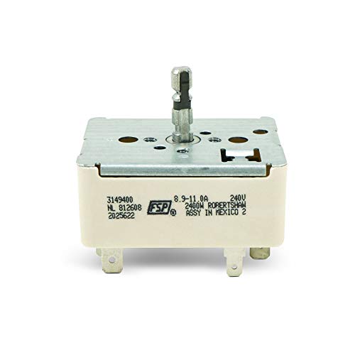 Infinite Switch for Electric Range Stove, WP3149400 Burner Replacement Part