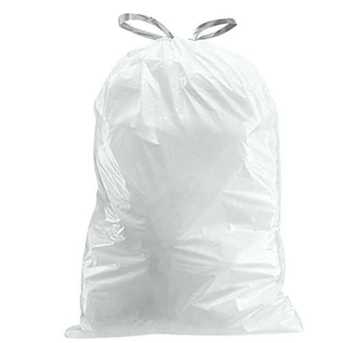 Custom Fit Code H Drawstring Trash Bags - 8-9 Gallon Liners (200 Count)
